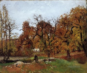 150の主題の芸術作品 Painting - ポントワーズ近くの秋の風景 カミーユ ピサロ